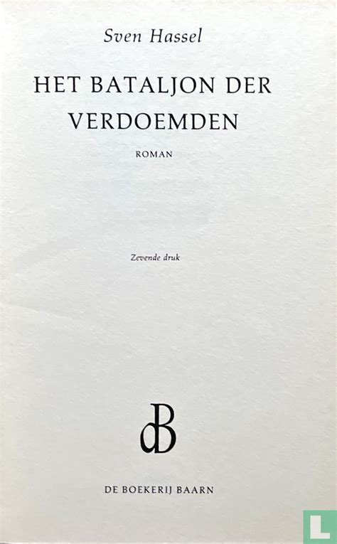 het bataljon der verdoemden roman Kindle Editon