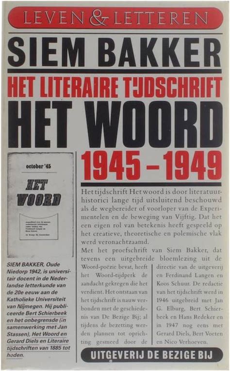 het literaire tijdschrift het woord 19451949 Reader