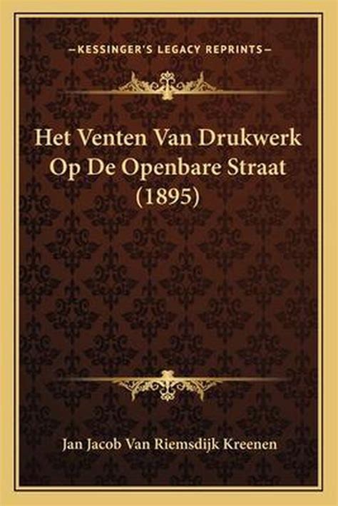 het venten van drukwerk op de openbare straat proefschrift ru leiden Reader