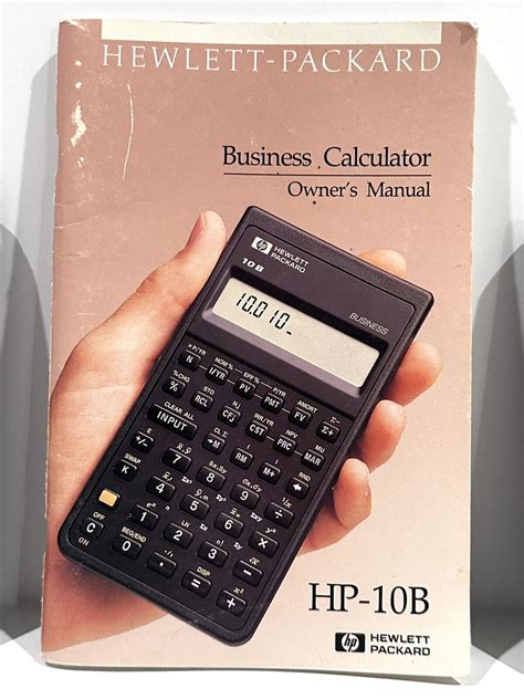 hewlett packard 10b business calculator manual Reader