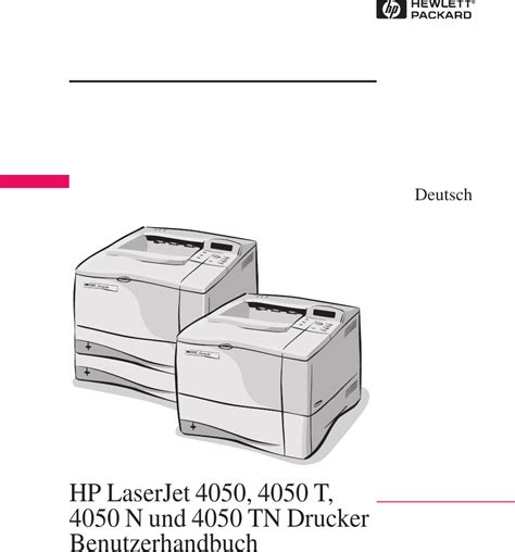 hewlett packard laserjet 4050n manual Epub