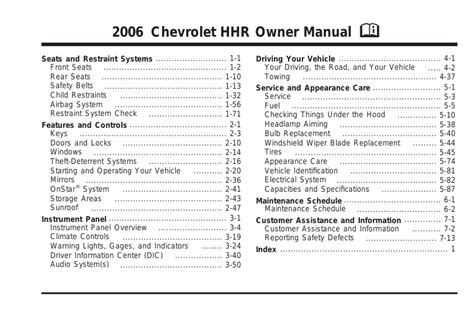 hhr 2006 free manual Reader