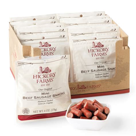 hickory farms mini beef sausage snacks Reader