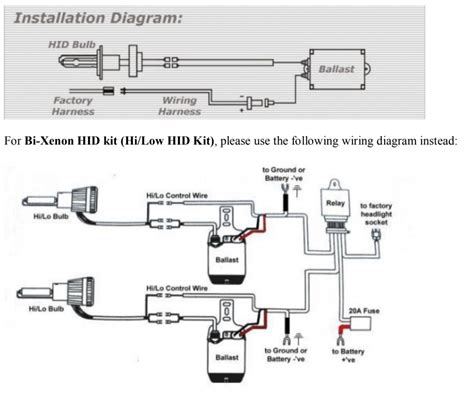 hid kit wiring harness installation PDF
