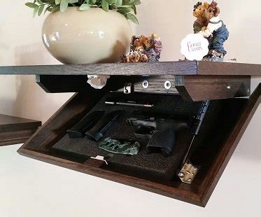 hidden gun cabinet shelf