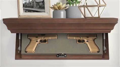 hidden gun safe shelf