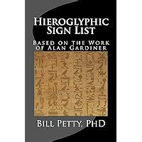 hieroglyphic sign list based on the work of alan gardiner Kindle Editon