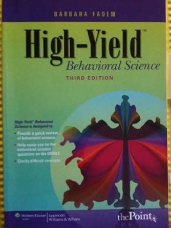 high yield behavioral science series Reader