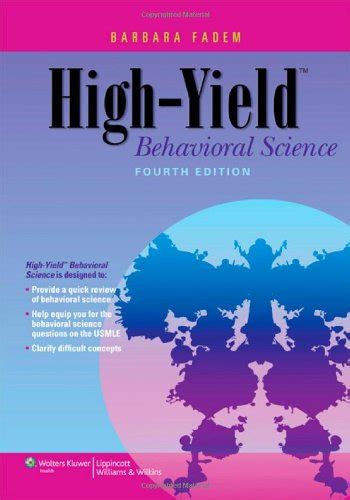 high yield behavioral science series Ebook PDF