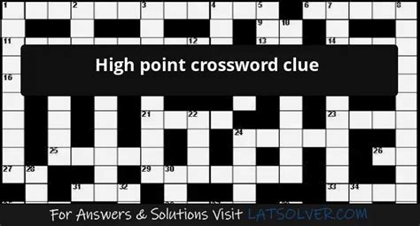 Highest Point Of Excellence Crossword Clue