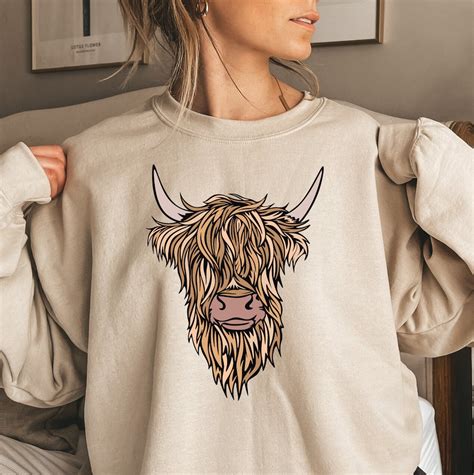 highland cow sweatshirt