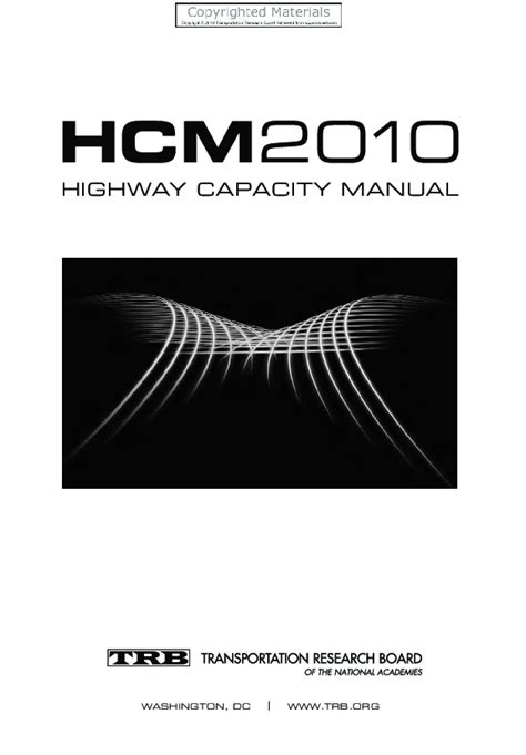 highway capacity manual 2010 pdf Reader