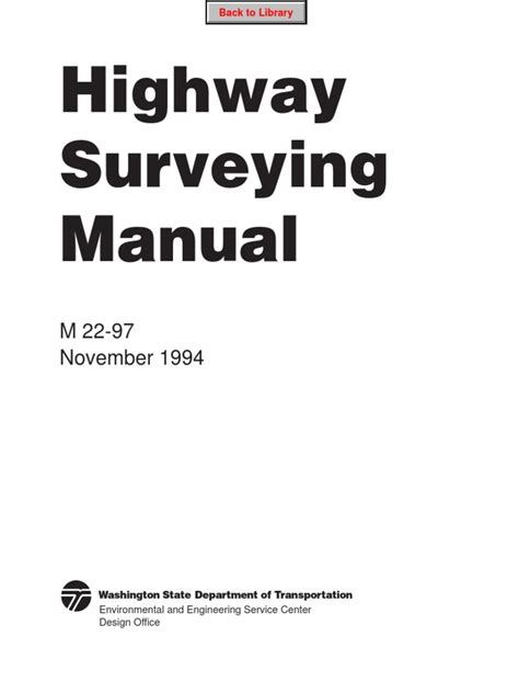 highway surveying manual m 22 97 welcome to the Doc