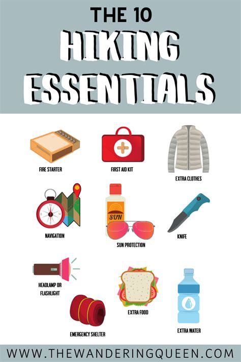 hiking essentials list