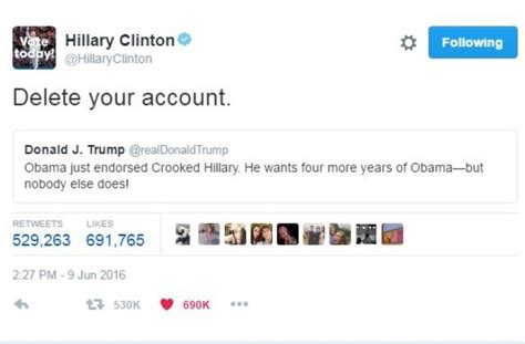 hillary clinton on twitter