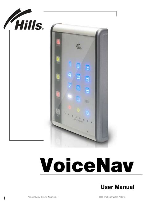 hills voicenav user manual Doc