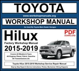 hilux workshop manual pdf Epub