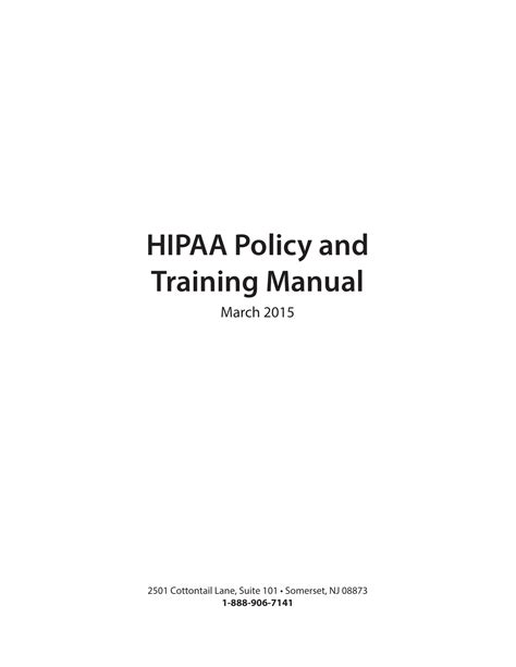 hipaa training manual free Reader