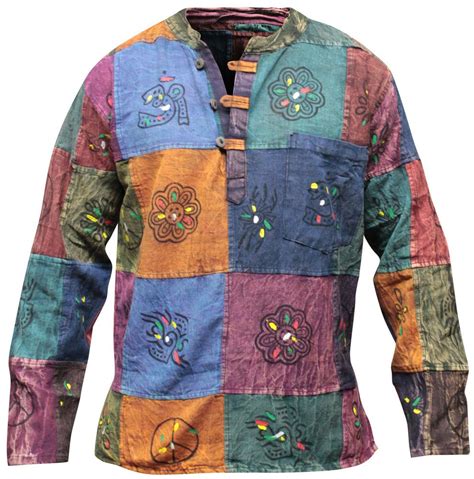 hippie shirts mens