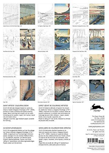 hiroshige giant artists colouring book Reader