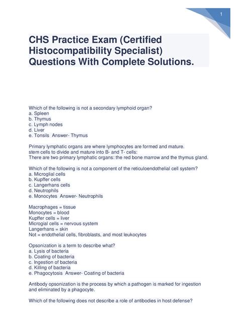 histocompatibility questions for exam Epub