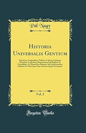 historia universalis gentium 1825 statistico geographico Doc