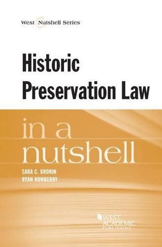 historic preservation law in a nutshell Kindle Editon