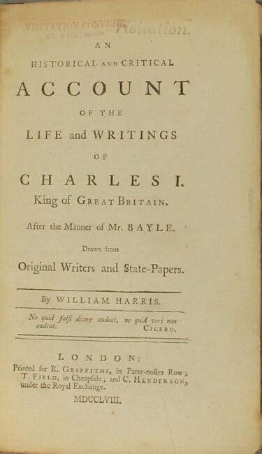 historical critical account writings charles Doc