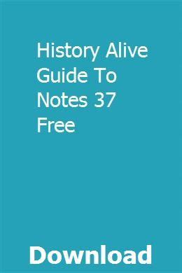 history alive guide to notes 34 Reader