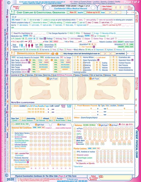 history and physical template for podiatrist Reader