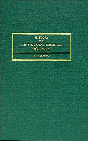 history continental criminal classic reprint Doc