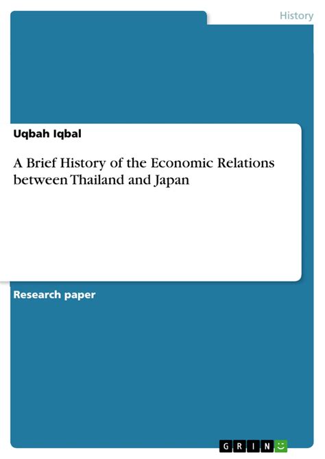 history economic relations between thailand Doc