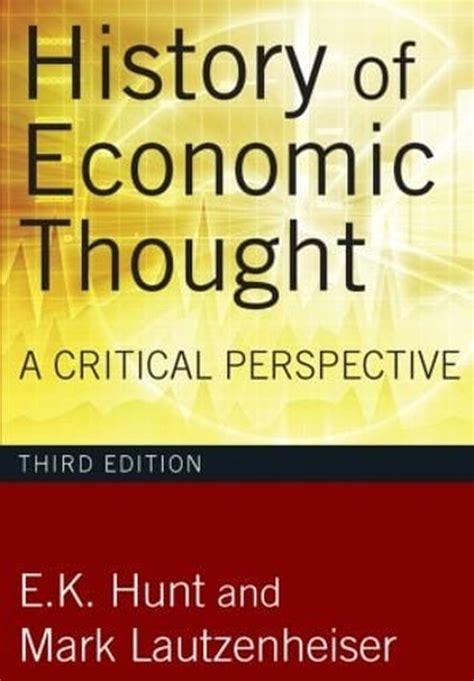 history of economic thought a critical perspective Reader