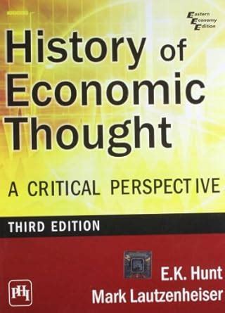 history of economic thought a critical perspective Reader