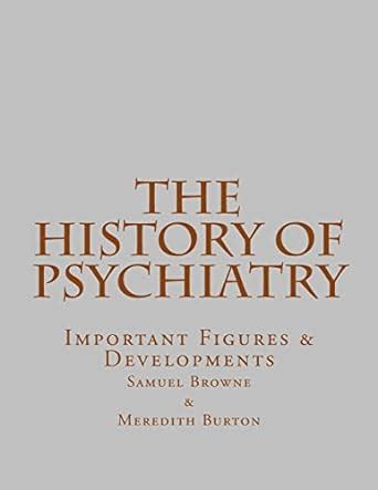 history psychiatry important figures developments Doc