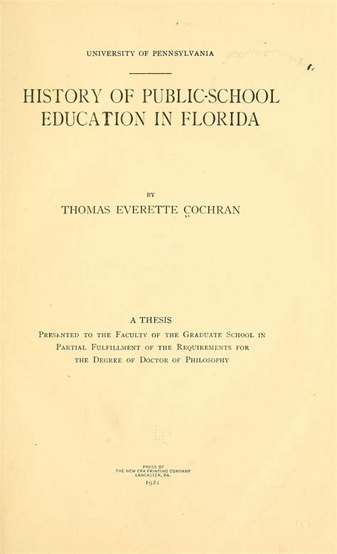 history public school education florida PDF