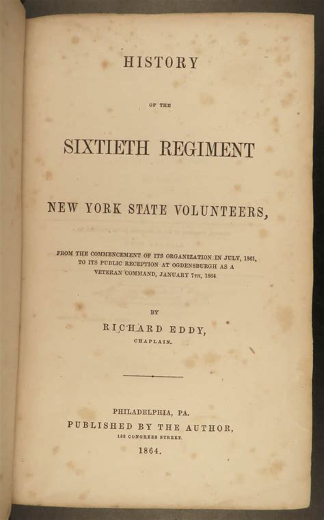 history sixtieth regiment commencement organization Kindle Editon
