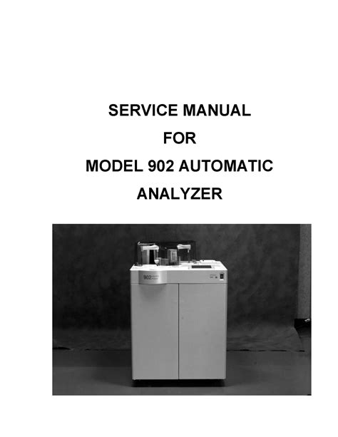 hitachi 902 automatic analyzer + operating + manual PDF