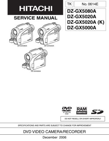 hitachi dz gx5020a manual 1 Doc