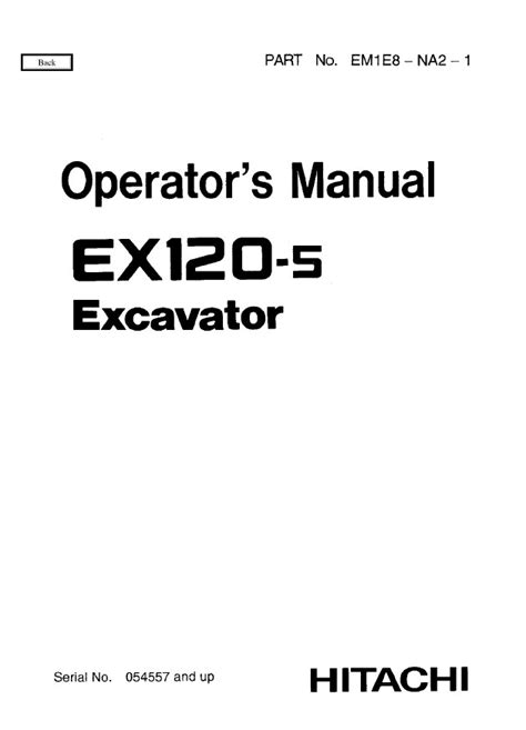 hitachi ex120 5 workshop manual PDF