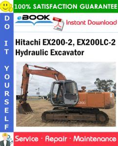 hitachi ex200 hydraulic excavator service manual PDF