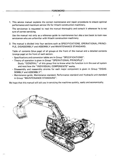 hitachi excavator service manual pdf Kindle Editon