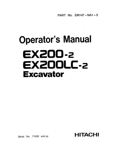 hitachi excavators ex200 manual pdf Reader