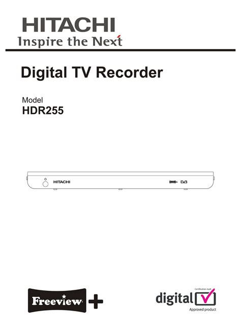 hitachi hdr255 instruction manual Epub