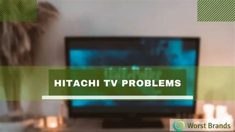 hitachi tv color problems PDF