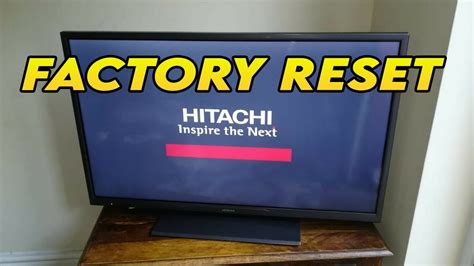 hitachi tv factory reset Doc
