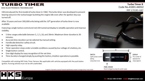 hks turbo timer manual Doc