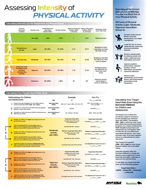 Hmr Physical Activity Chart