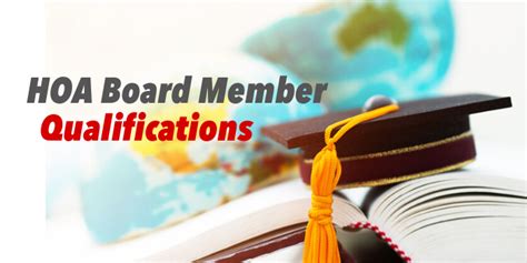 hoa board of directors qualifications PDF