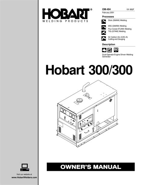 hobart rc 300 owners manual PDF